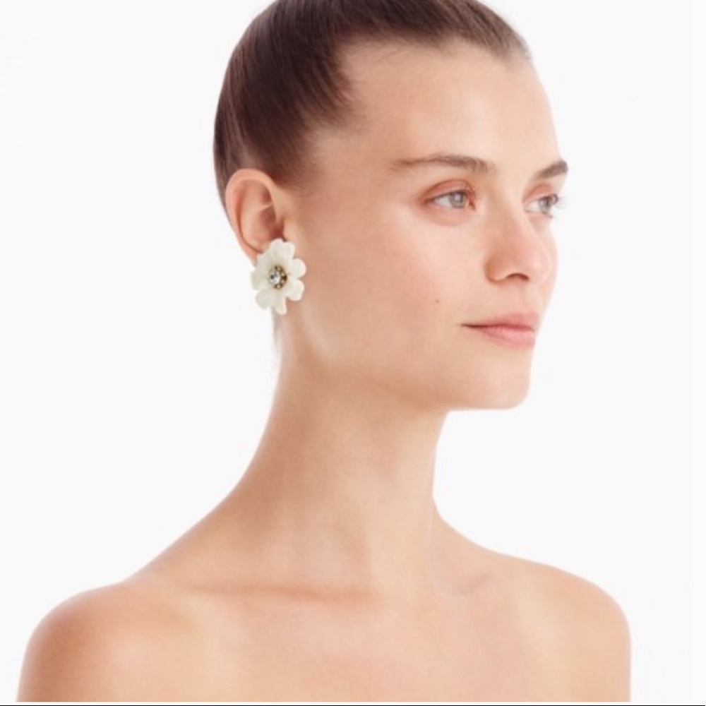 J. Crew Full bloom flower earrings - Picture 6 of 7